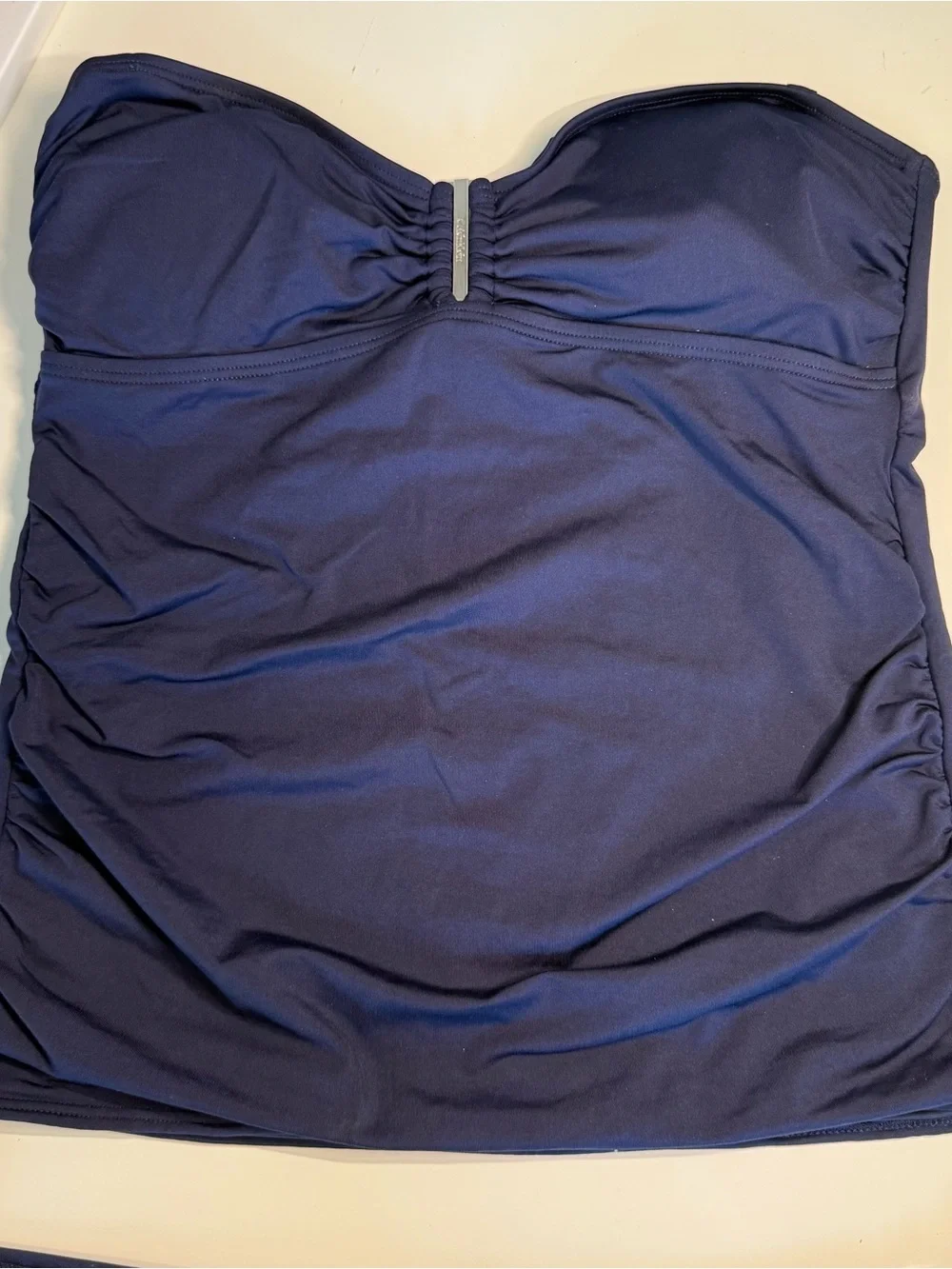 Calvin Klein Navy Strapless Tankini Set - Classic Swimwear